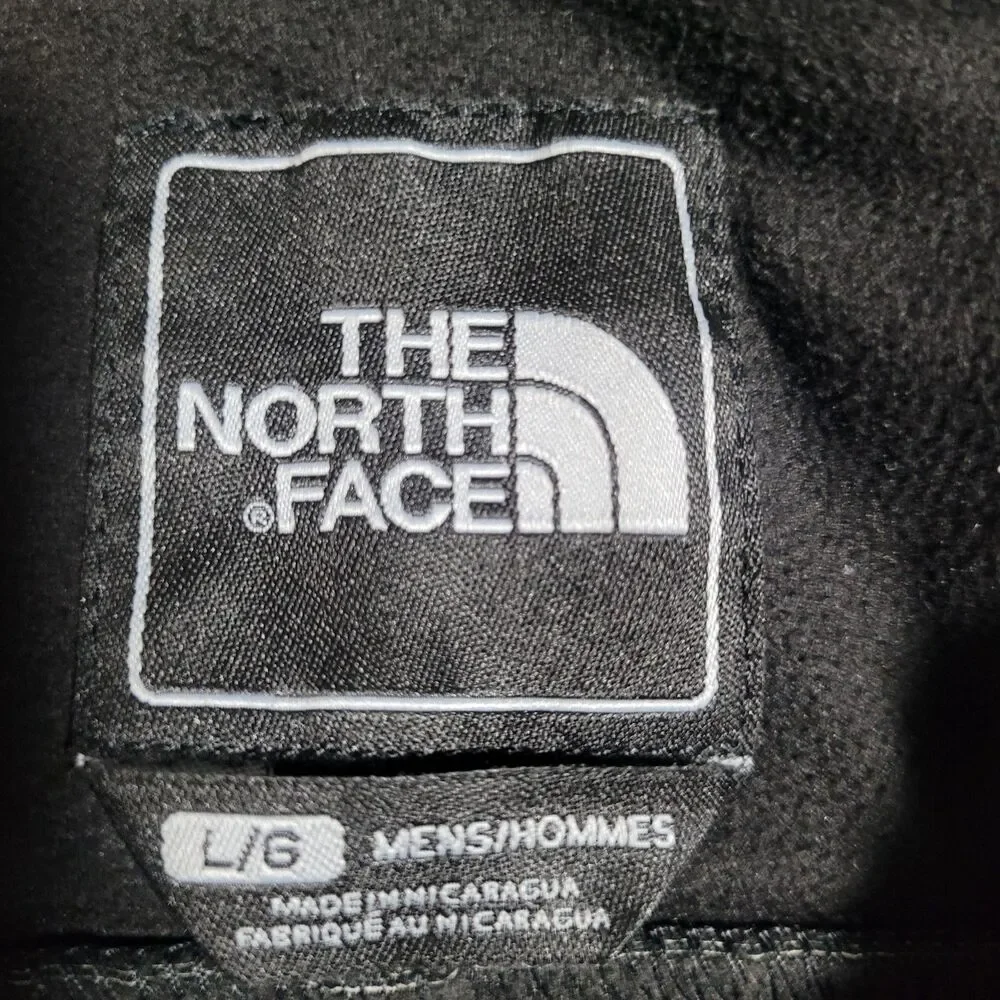 The North Face Softshell Jacket Mens Large Black Full Zip Stand Collar Hiking